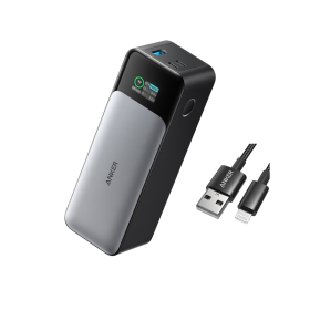 Anker 737 Power Bank (PowerCore 24K), Portable Charger, 140W Fast Charging and USB-A to Lightning Cable (Nylon)