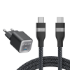 Chargeur Anker 511 (Nano Pro) + Cable USB-C vers USB-C (240 W, 180 CM)