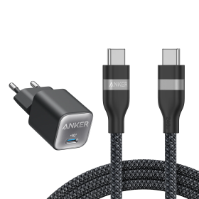 Chargeur Anker 511 (Nano Pro) + Cable USB-C vers USB-C (240 W, 180 CM)