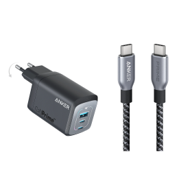 Anker Prime chargeur USB-C GaN 100 W + Cable USB-C vers USB-C Anker Prime (240 W??
