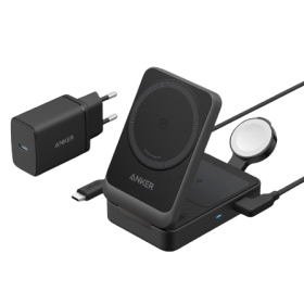 Refurbished Anker MagGo Wireless Charging Station (Foldable 3-in-1)