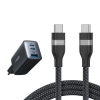 Anker Chargeur USB C (Nano II 65 W) + Cable USB-C vers USB-C (240 W, 180 CM)