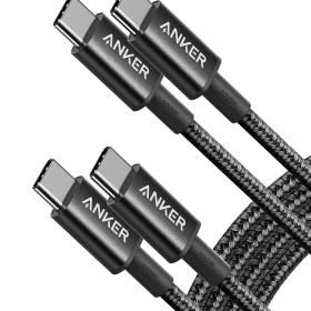Anker 333 USB-C to USB-C Cable (6ft Nylon, 2-Pack)