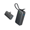 Anker Nano Power Bank, 10,000mAh with Built-In USB-C Cable, 30W Fast Charging and Nano Power Bank (22.5W, Built-In USB-C Connector)
