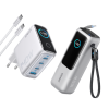 Anker Powerbank (25K, 165W, Integriertes + einziehbares Kabel) + Anker Ladeger?t (140W, 4-Port, PD 3.1) mit USB-C Kabel
