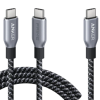 Anker Prime USB-C auf USB-C Kabel (240W, Upcycled-Flechtdesign, 1.8m)+Anker Prime USB-C auf USB-C Kabel (240W, Upcycled-Flechtdesign, 0.9m)