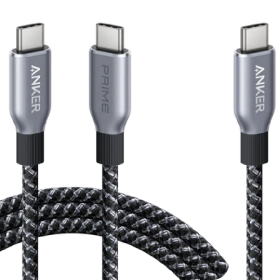 Anker Prime USB-C auf USB-C Kabel (240W, Upcycled-Flechtdesign, 1.8m)+Anker Prime USB-C auf USB-C Kabel (240W, Upcycled-Flechtdesign, 0.9m)