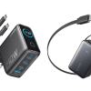 Anker Ladeger?t (140W, 4-Port, PD 3.1) mit USB-C Kabel + Anker Nano Powerbank (10K, 45W, Integriertes einziehbares USB-C Kabel)