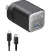 Anker 511 Charger (Nano 3, 30W) and Anker 322 USB-C to USB-C Cable