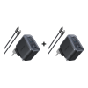 2 x Chargeur Anker Nano (70 W, 3 ports) avec cable USB-C