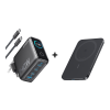 Anker Zolo Chargeur (140 W)+Batterie externe Anker Nano (5K, MagGo, Slim)