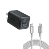 Anker 523 Charger (Nano 3, 47W) and New Nylon USB-C to USB-C 100W Cable (10 ft)