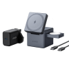 Anker 3-in-1 Cube with MagSafe, 15W Fast Charging, Foldable Wireless Charging Station