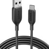 PowerLine III USB-A to USB-C Fast Charging Cord (10 ft)