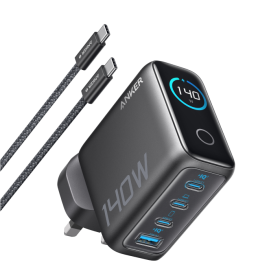 Anker Laptop Charger (140W, 4-Port, PD 3.1) with USB-C Cable